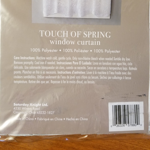 NWT SKL Home Window Curtain Valance - Picture 9 of 10